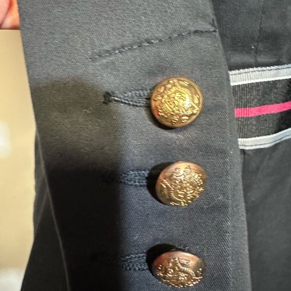 Antropología,Elevenses Black Blazer with Notched Lapels and Decorative Belt - Picture 4 of 9